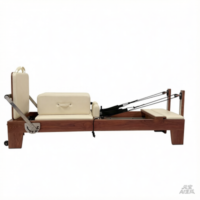 High stability Premium Walnut Pilates Reformer — Built for Professional Studio Use